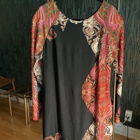Joseph Ribkoff Paisley 3/4 Sleeve Sheath Dress 🇨🇦 Made - Picture 3 of 9